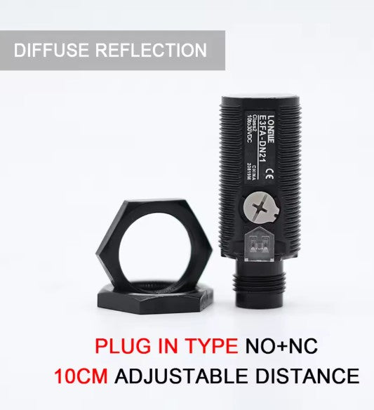 Cloweit E3FA-DN21 Diffuse Reflection Photoelectric Sensor (PNP Output)