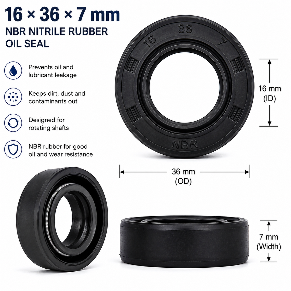 17x40x10mm NBR Nitrile Rubber Oil Seal