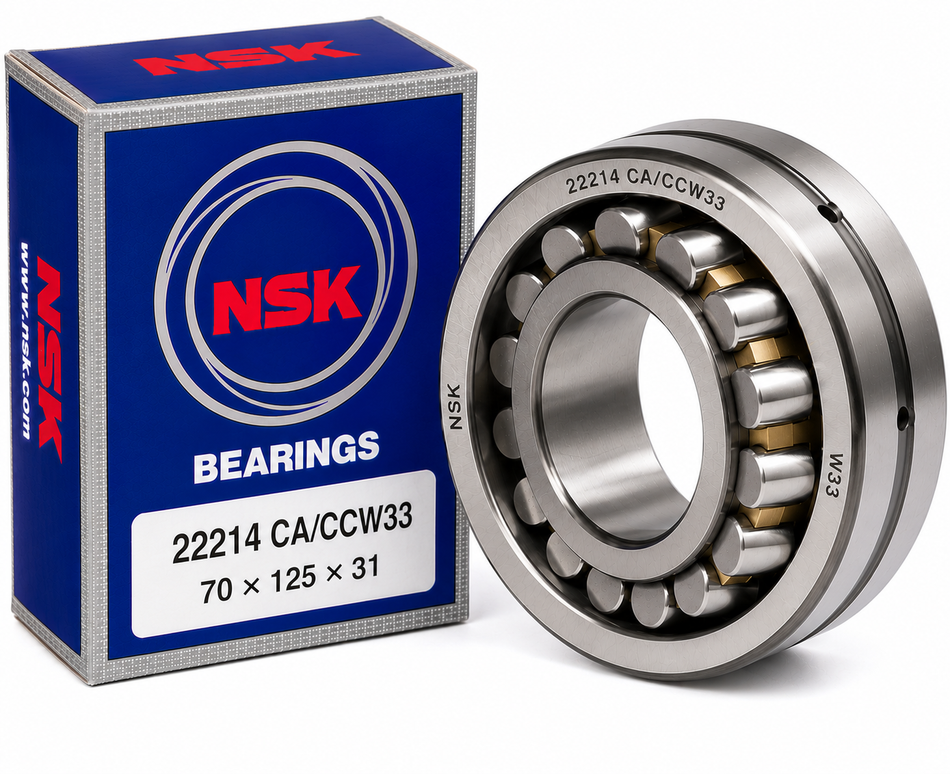 22214 CA/CCW33 Spherical Roller Bearing – 70 × 125 × 31 mm