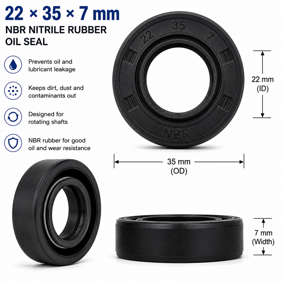 22x35x7mm NBR Nitrile Rubber Oil Seal