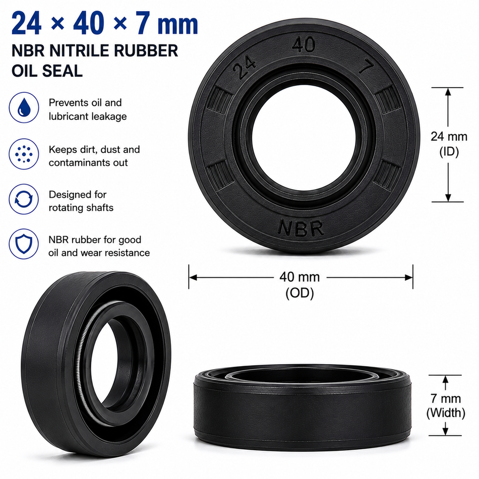24x40x7mm NBR Nitrile Rubber Oil Seal