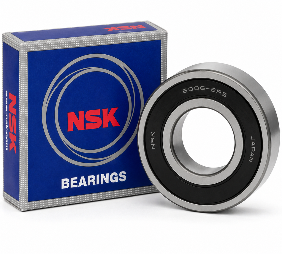 NSK 6006-2RS Deep Groove Ball Bearing – 30 × 55 × 13 mm