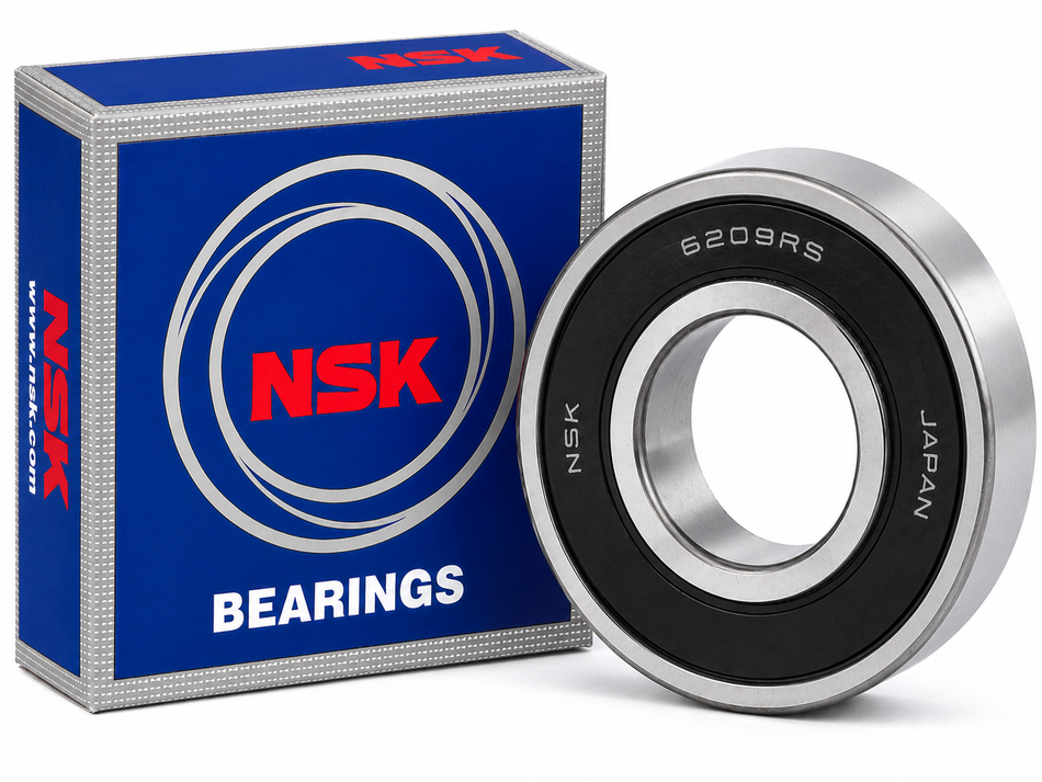 NSK 6209-RS Deep Groove Ball Bearing – 45 × 85 × 19 mm