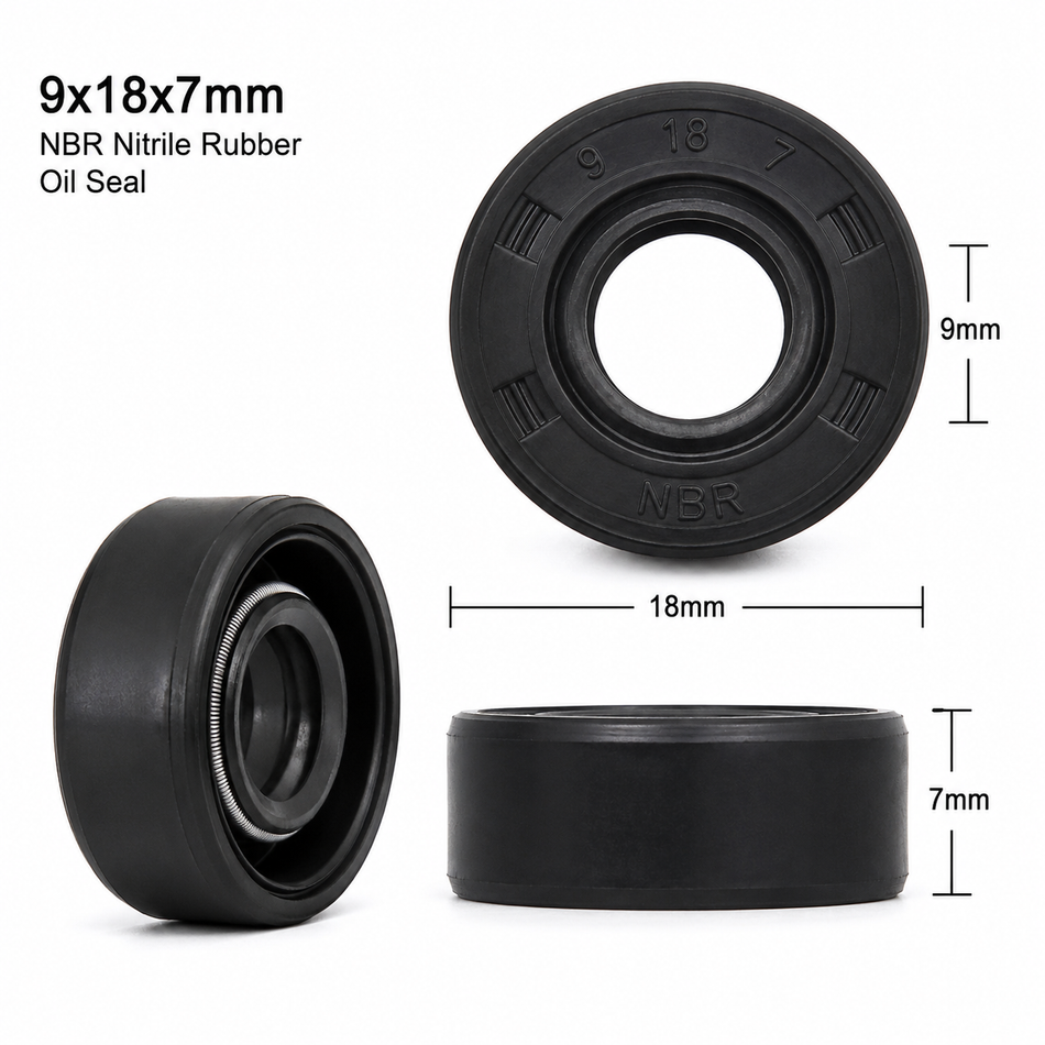9x18x7mm NBR Nitrile Rubber Oil Seal