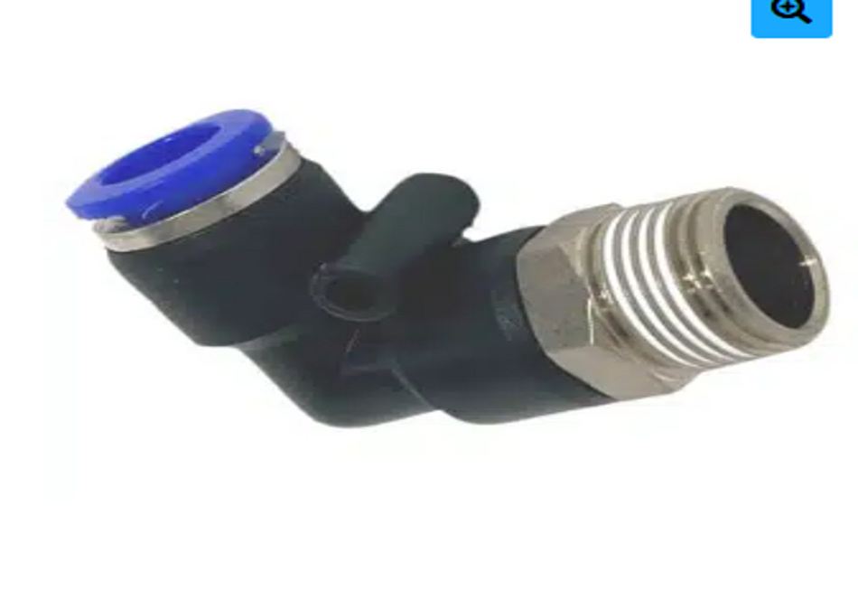Pneumatic Push In Air Fittings – Male Elbow 8mm (5/16) hose – 1/8 BSP thread