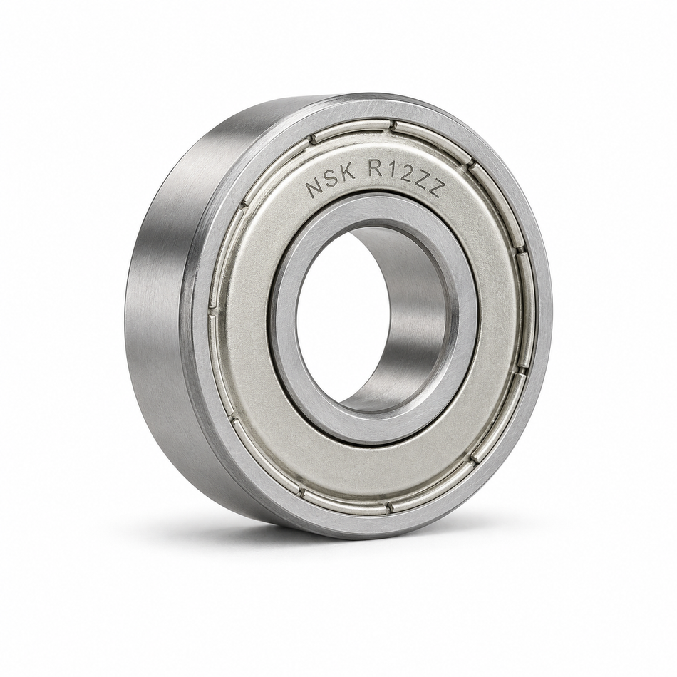 NSK R12ZZ Imperial Deep Groove Ball Bearing – 3/4" x 1-5/8" x 7/16" – Metal Shielded