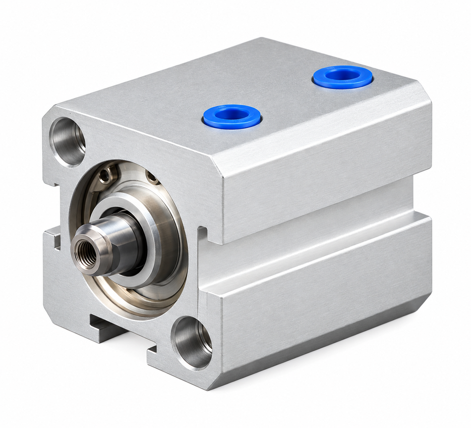 SDA16×50 Compact Pneumatic Air Cylinder – 16mm Bore × 50mm Stroke – Double Acting