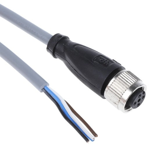 M12 I PVC Female Line Connector, 5M, 4-Pin – RM Engineering and automation