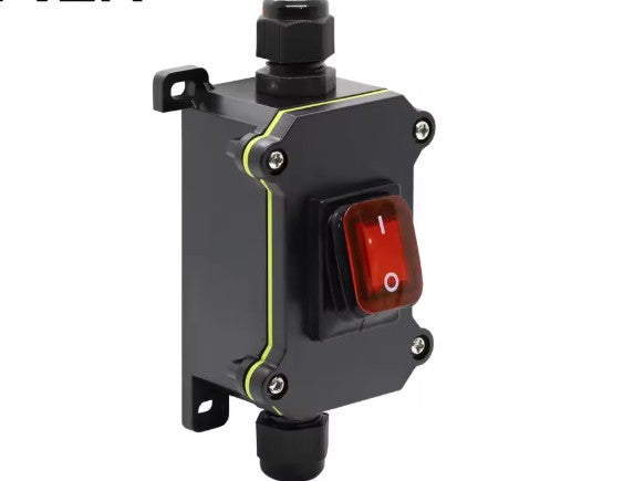 30A High Current Connetor Outdoor Inline Power Cord 110V-220V 12V-24V Marine Rocker Switch On Off Waterproof IP67 Junction Box