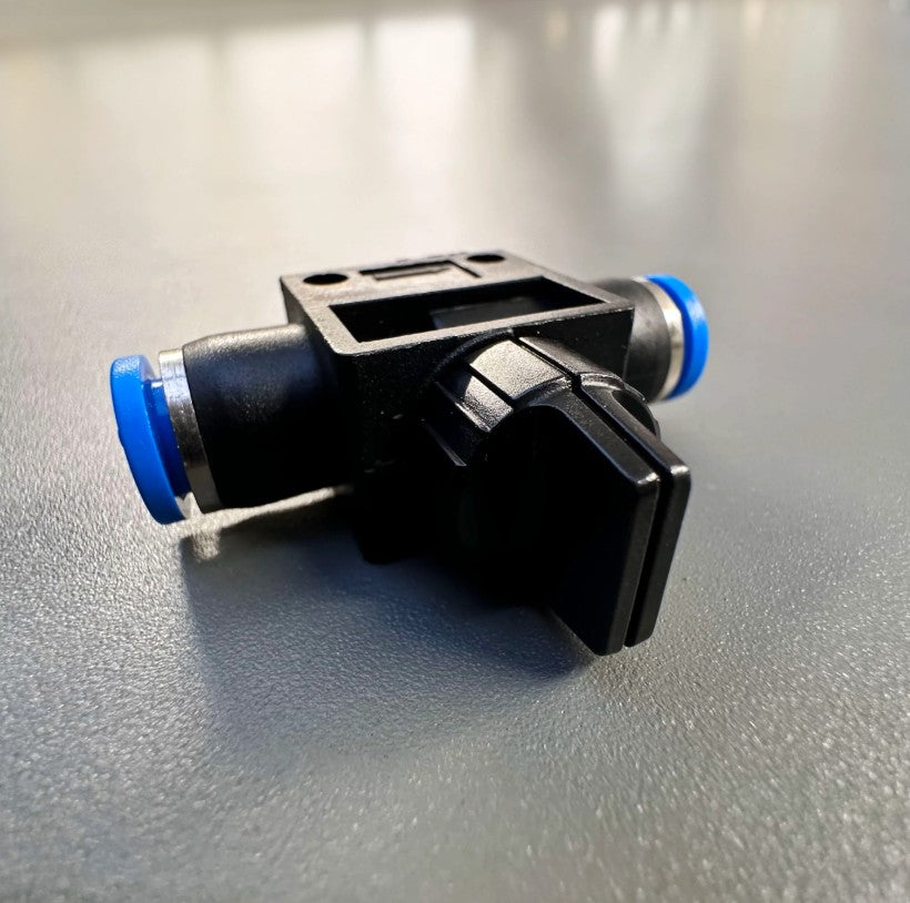 Pneumatic manual control shut-off valve 8mm
