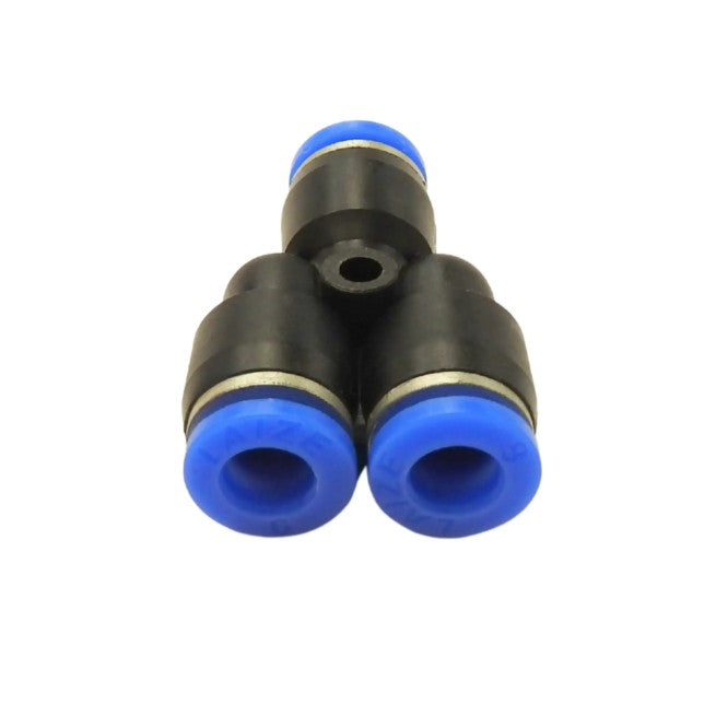 Pneumatic push fit Y Connector 8mm