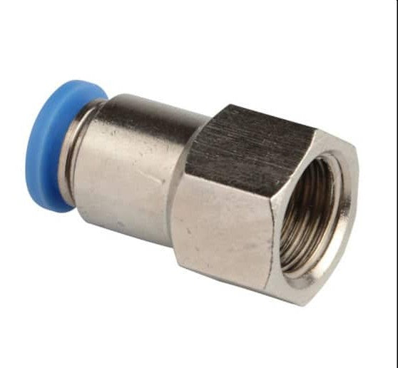 Pneumatic Push In Air Fittings – Female Connector 8mm (5/16) hose – 1/4 BSP Thread