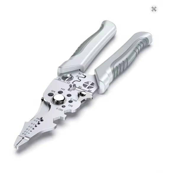 Multifunctional Electrician Pliers, 6-in-1 Wire Stripper Separator, Cutting and Crimping Tool for Cable Repair and Installation