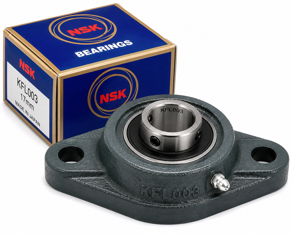 NSK KFL003 Flange Bearing Unit – 17mm Bore
